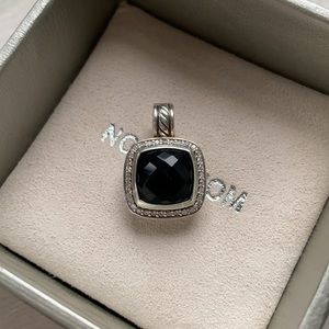 Albion® Pendant with Black Onyx and Diamonds, 11mm